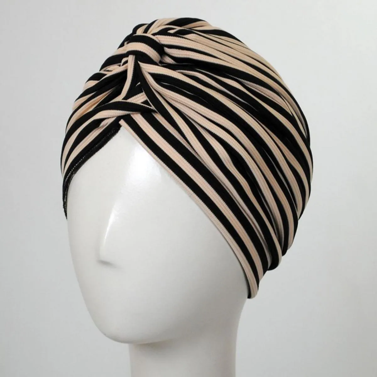 Striped Soft Poly Turban