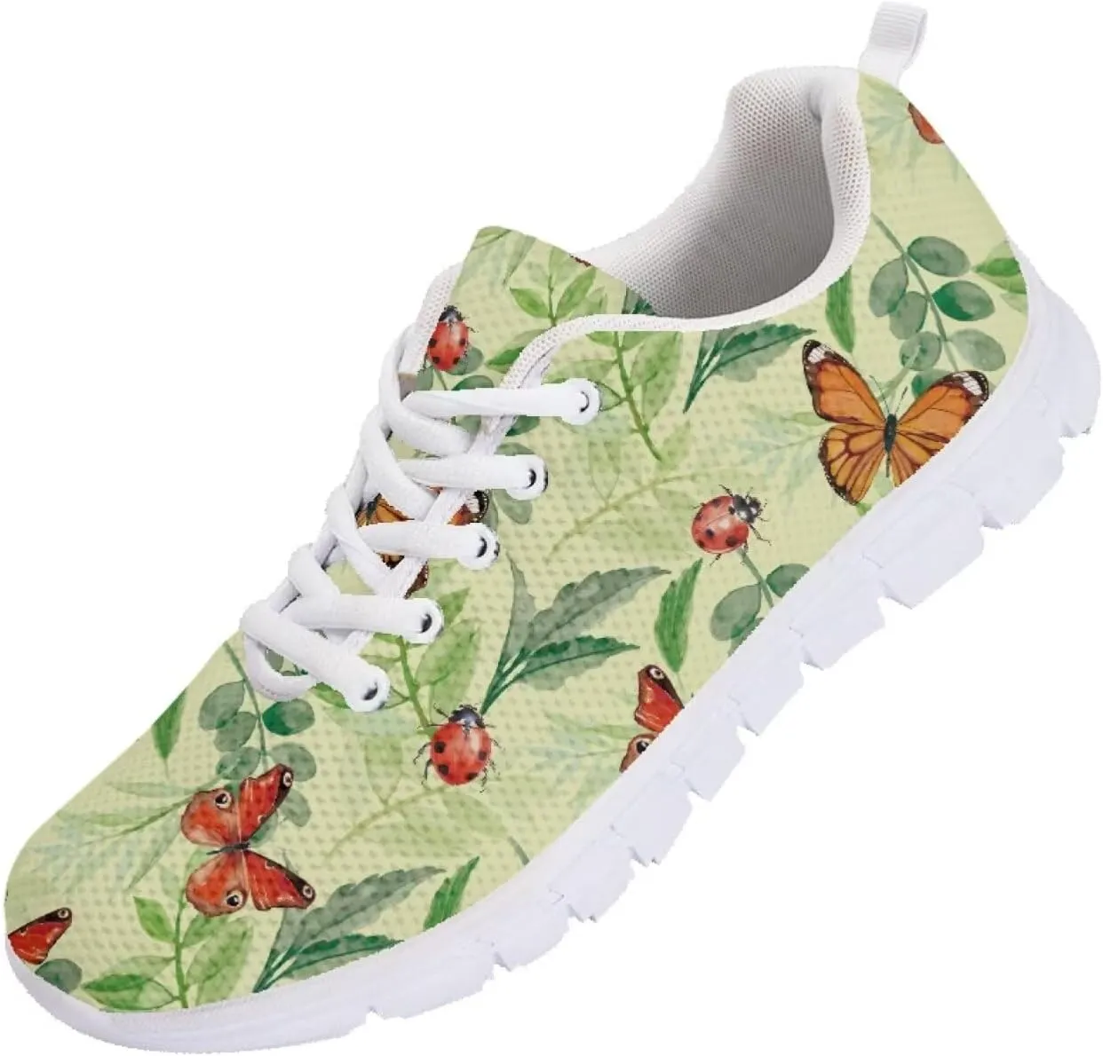 SYtrade Running Sneaker for Women Slip On Tennis Shoes Gym Sneaker White Sole