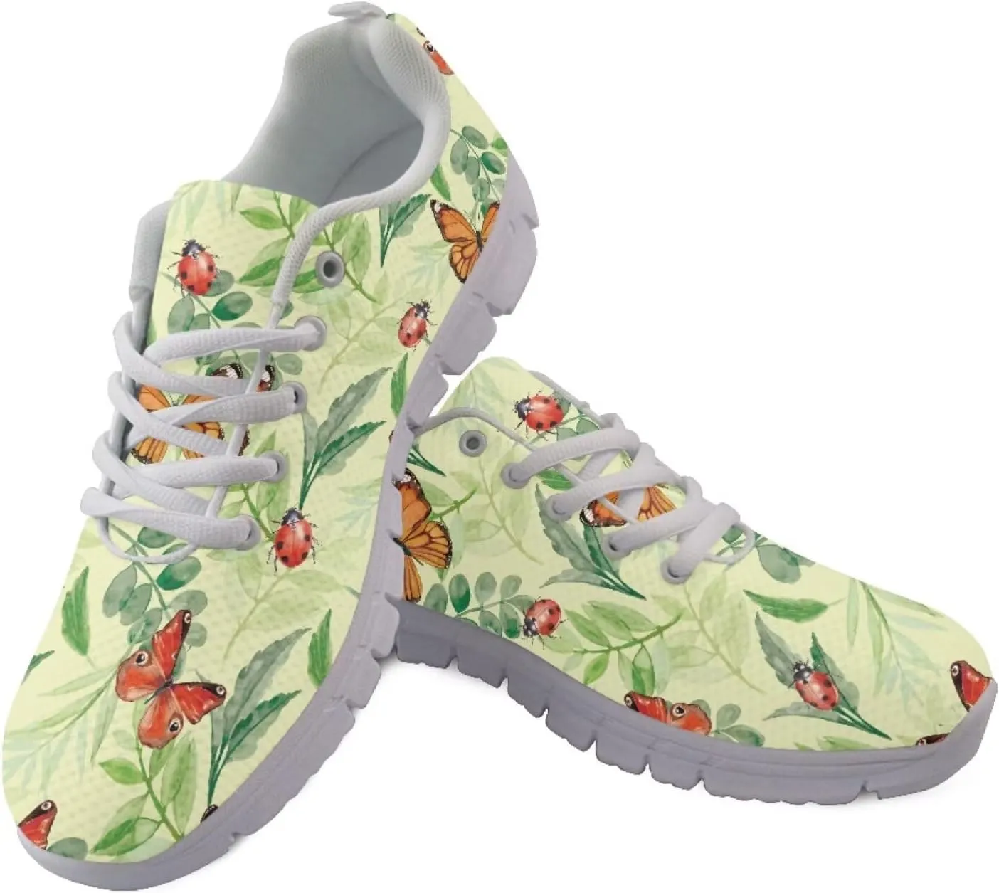 SYtrade Running Sneaker for Women Slip On Tennis Shoes Gym Sneaker White Sole