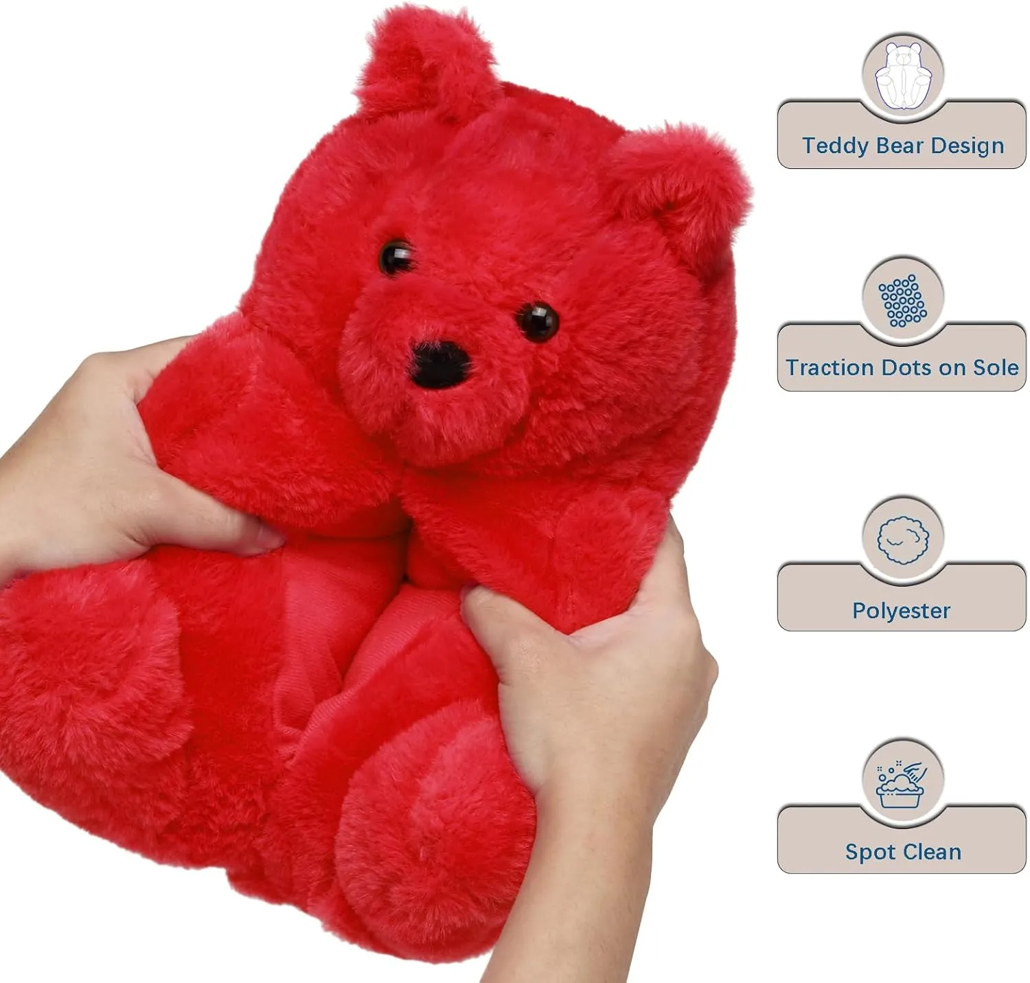 Teddy Bears Slippers For Women Fluffy Shoe Cute House Animal Slippers Fuzzy Cartoon Character Mama Bear Sneaker Slippers Christmas Valentine Birthday Gifts