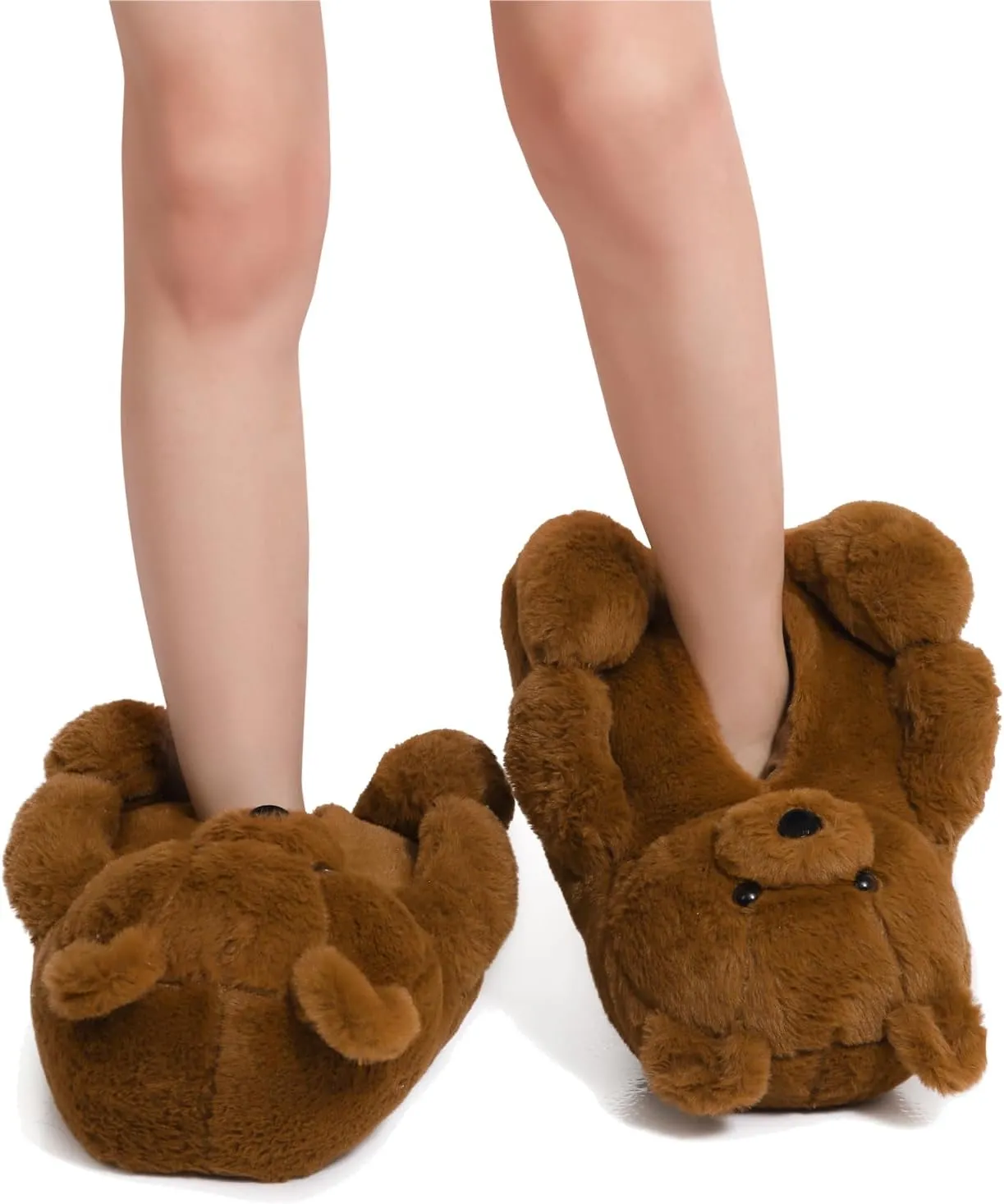 Teddy Bears Slippers For Women Fluffy Shoe Cute House Animal Slippers Fuzzy Cartoon Character Mama Bear Sneaker Slippers Christmas Valentine Birthday Gifts