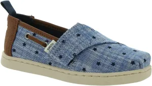 TOMS unisex child Alpargata Sneaker, Navy, 5 Little Kid US