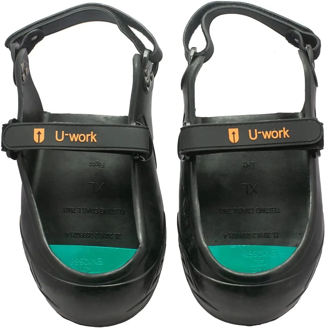 Unique Double Hook and Loop Straps Safety Overshoes Steel Toe Caps, Titanium Aluminum Alloy Toe Shoe Covers, Steel Toe Covers, Slip Resistant Alloy Toe Overshoe, Visitor Safety Overshoe, XL, Green