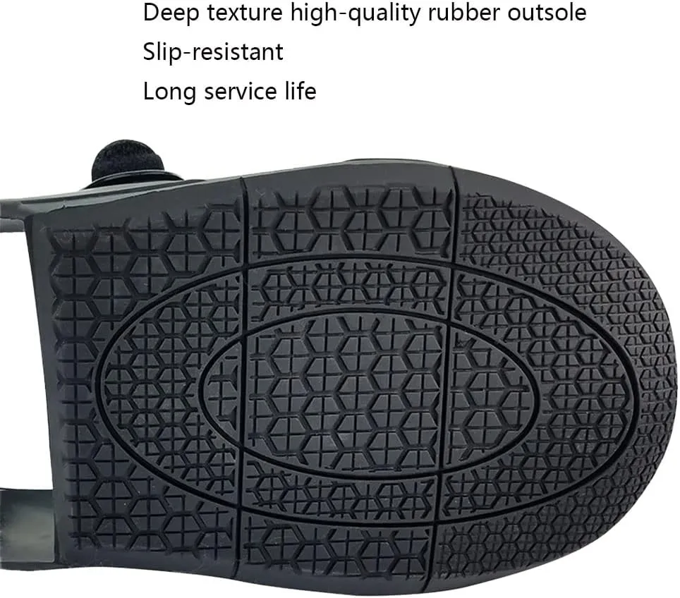 Unique Double Hook and Loop Straps Safety Overshoes Steel Toe Caps, Titanium Aluminum Alloy Toe Shoe Covers, Steel Toe Covers, Slip Resistant Alloy Toe Overshoe, Visitor Safety Overshoe, XL, Green