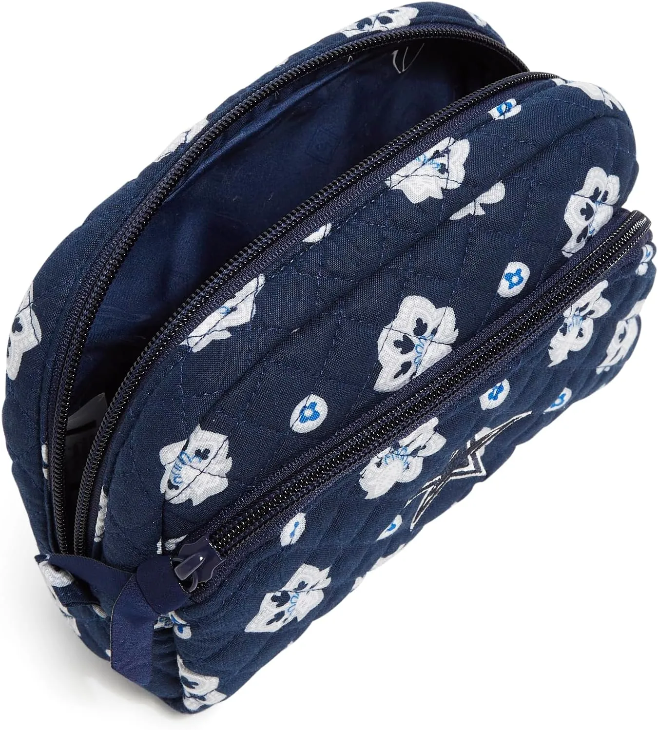Vera Bradley Women's Cotton NFL Medium Cosmetic Makeup Organizer Bag (Multiple Teams Available)