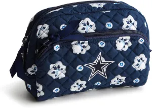 Vera Bradley Women's Cotton NFL Medium Cosmetic Makeup Organizer Bag (Multiple Teams Available)
