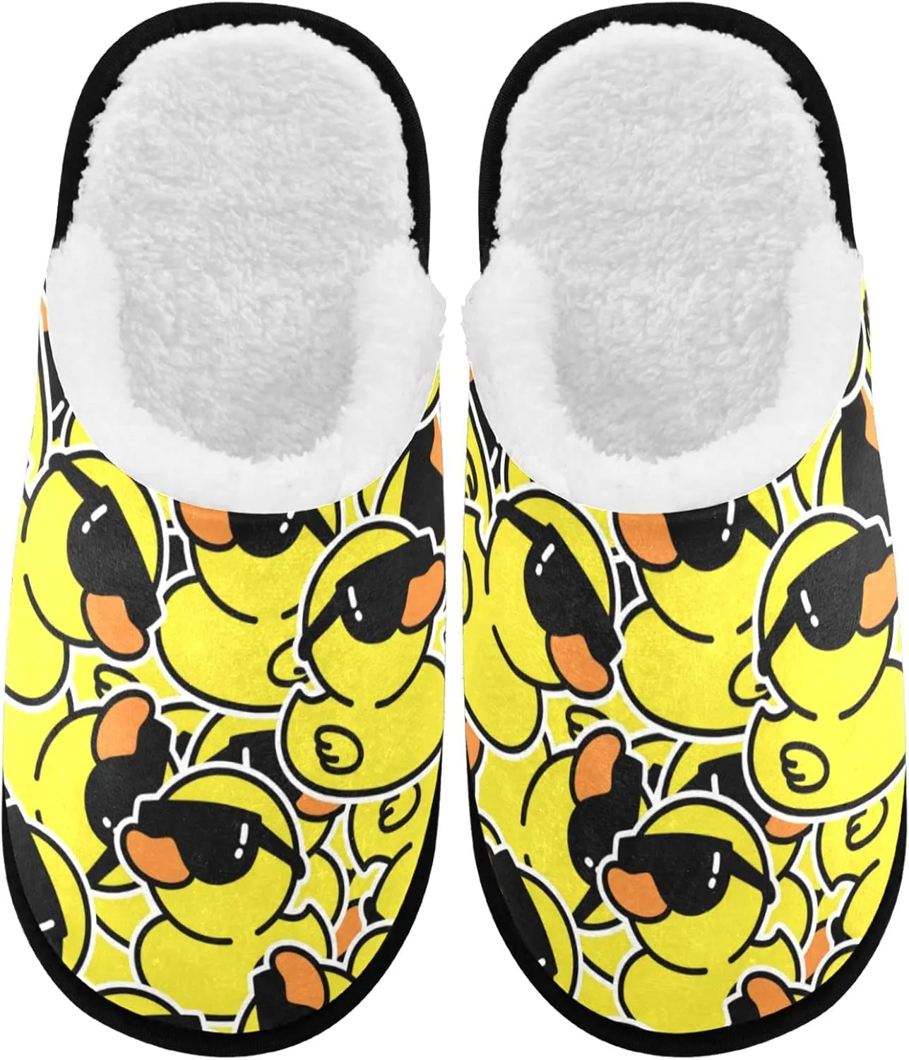 visesunny Women's Cozy Fuzzy Plush Fleece Slippers Soft Memory Foam Ladies House Shoes Warm Bedroom Flat Shoes Unisex Indoor Outdoor