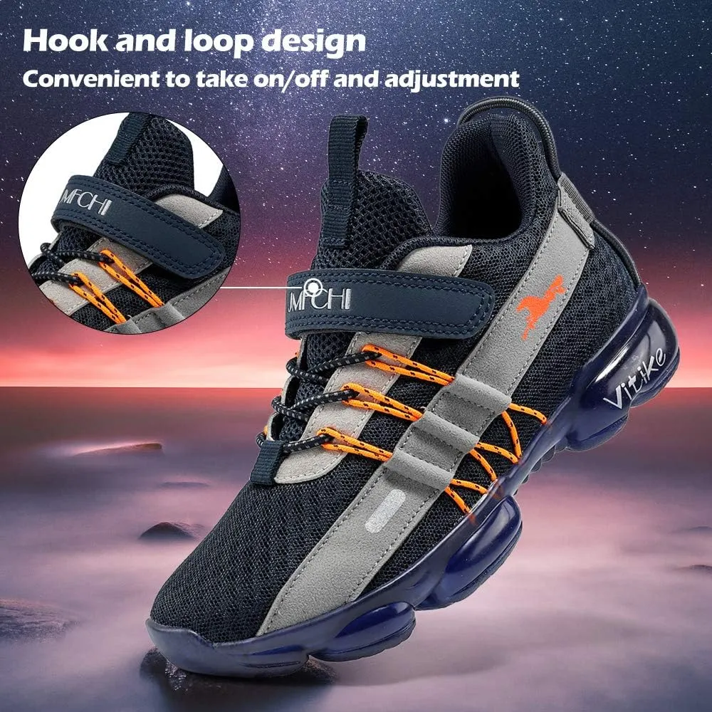 VITUOFLY Boys Sneakers Kids Running Shoes Girls Mesh Fitness Shoe Indoor Training Sneaker Lightweight Outdoor Sports Athletic Tennis Shoes for Little Kid/Big Kid