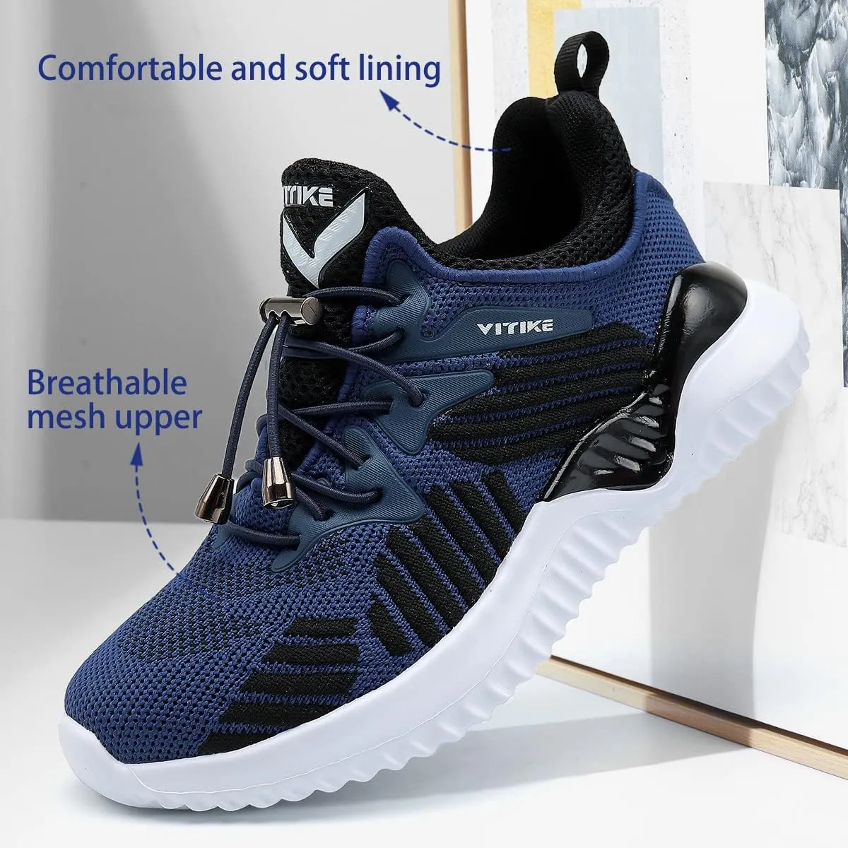 VITUOFLY Boys Sneakers Kids Running Shoes Girls Mesh Fitness Shoe Indoor Training Sneaker Lightweight Outdoor Sports Athletic Tennis Shoes for Little Kid/Big Kid