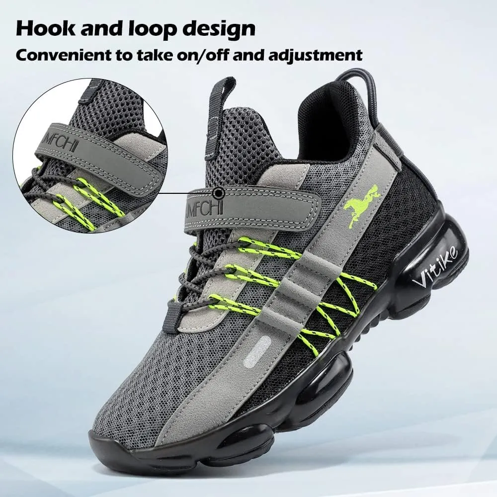 VITUOFLY Boys Sneakers Kids Running Shoes Girls Mesh Fitness Shoe Indoor Training Sneaker Lightweight Outdoor Sports Athletic Tennis Shoes for Little Kid/Big Kid