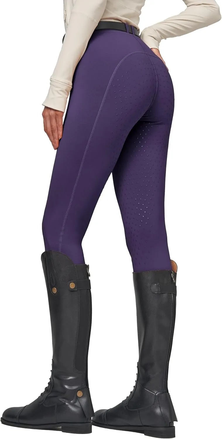 Willit Women's Fleece Riding Breeches Winter Horse Riding Pants Tights Equestrian Thermal Schooling Tights