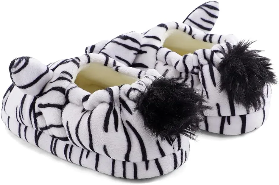 Winter Slippers For Girls Cartoon Animal Slippers Toddler Warm Plush House Shoes Little Kids Home Slippers