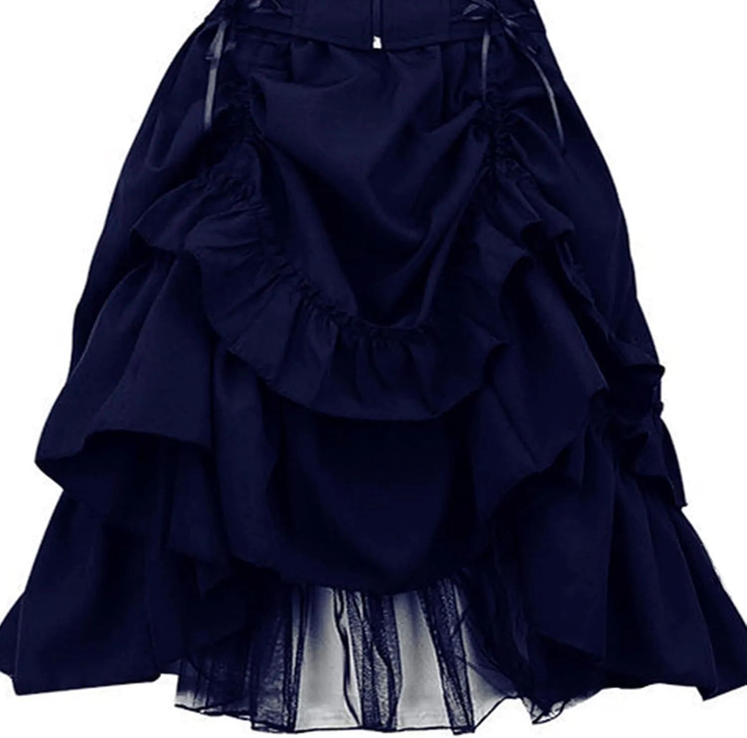 Wkishenl Womens Sleeveless Gothic Dress Sexy Adjustable Sling Dress Style Black Punk Costumes Renaissance Medieval Dress
