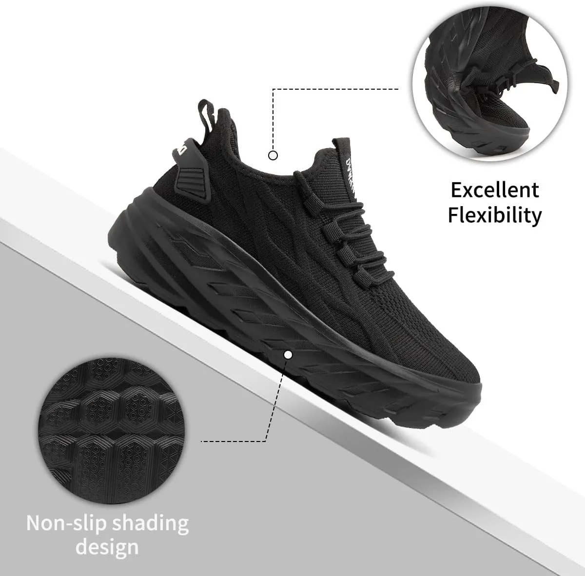 Womens Casual Walking Thick Sole Slip On Shoes Elevator Height Increase Sneaker for Women Comfort Breathable Fashion
