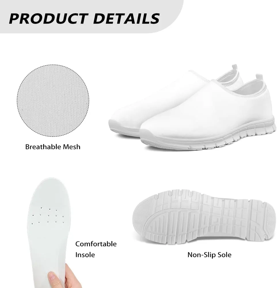 Women's Floral Print Sneaker Casual Low-Top Comfortable Outdoor Shoes Breathable Slip On Anti-Skid Tennis Sneaker for Ladies US 5.5-11.5