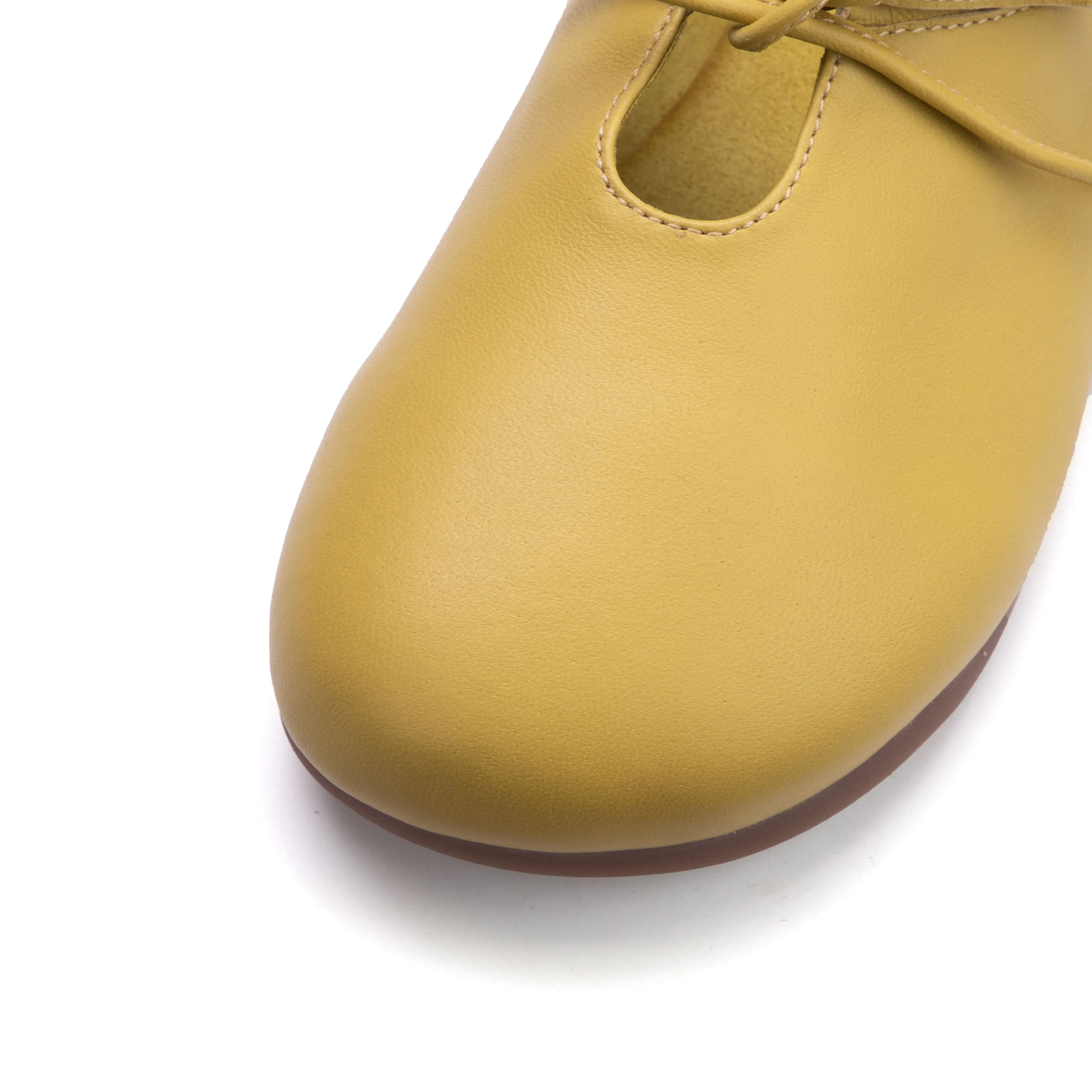 Women's Handmade Leather Comfort Lace-Up Mule Shoes