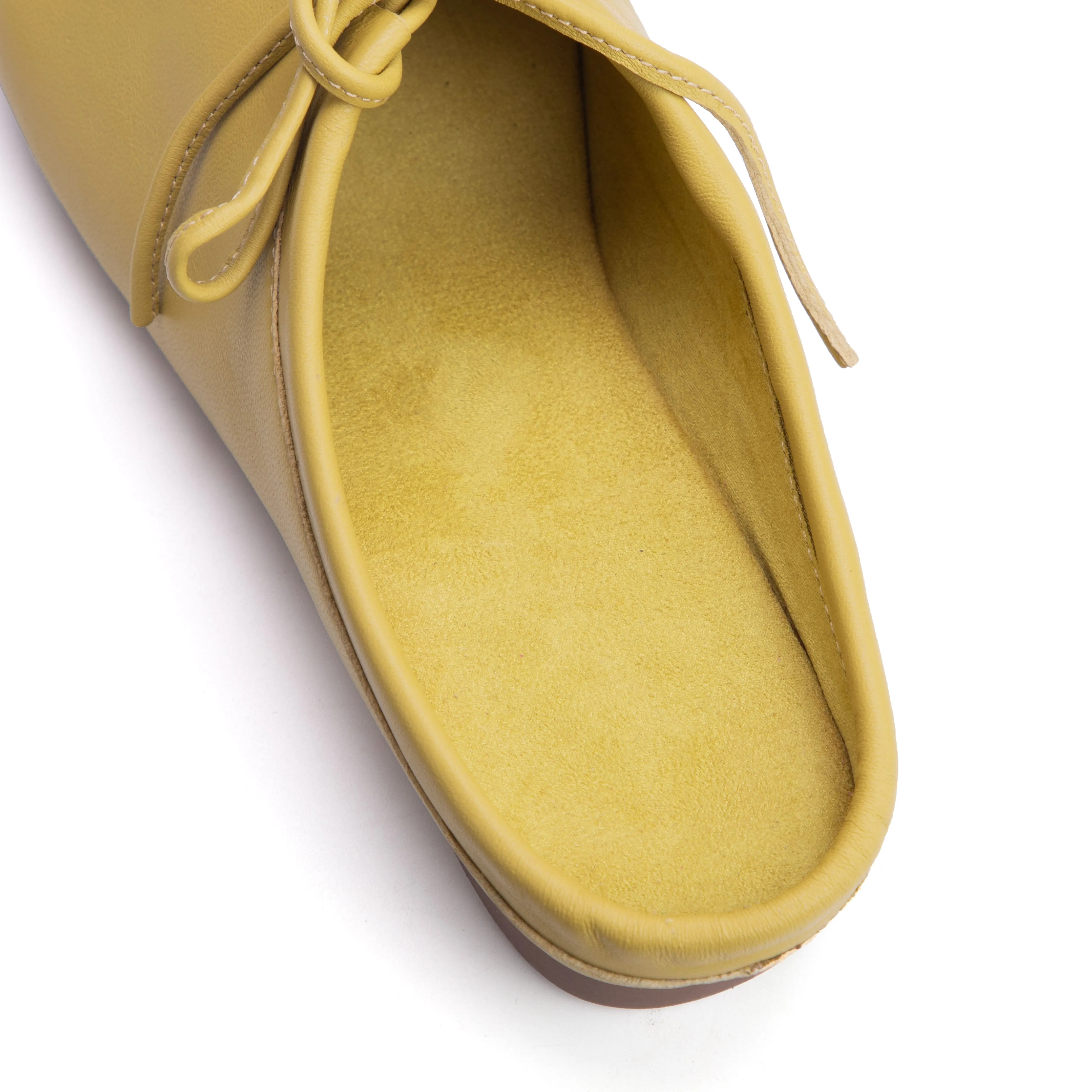 Women's Handmade Leather Comfort Lace-Up Mule Shoes