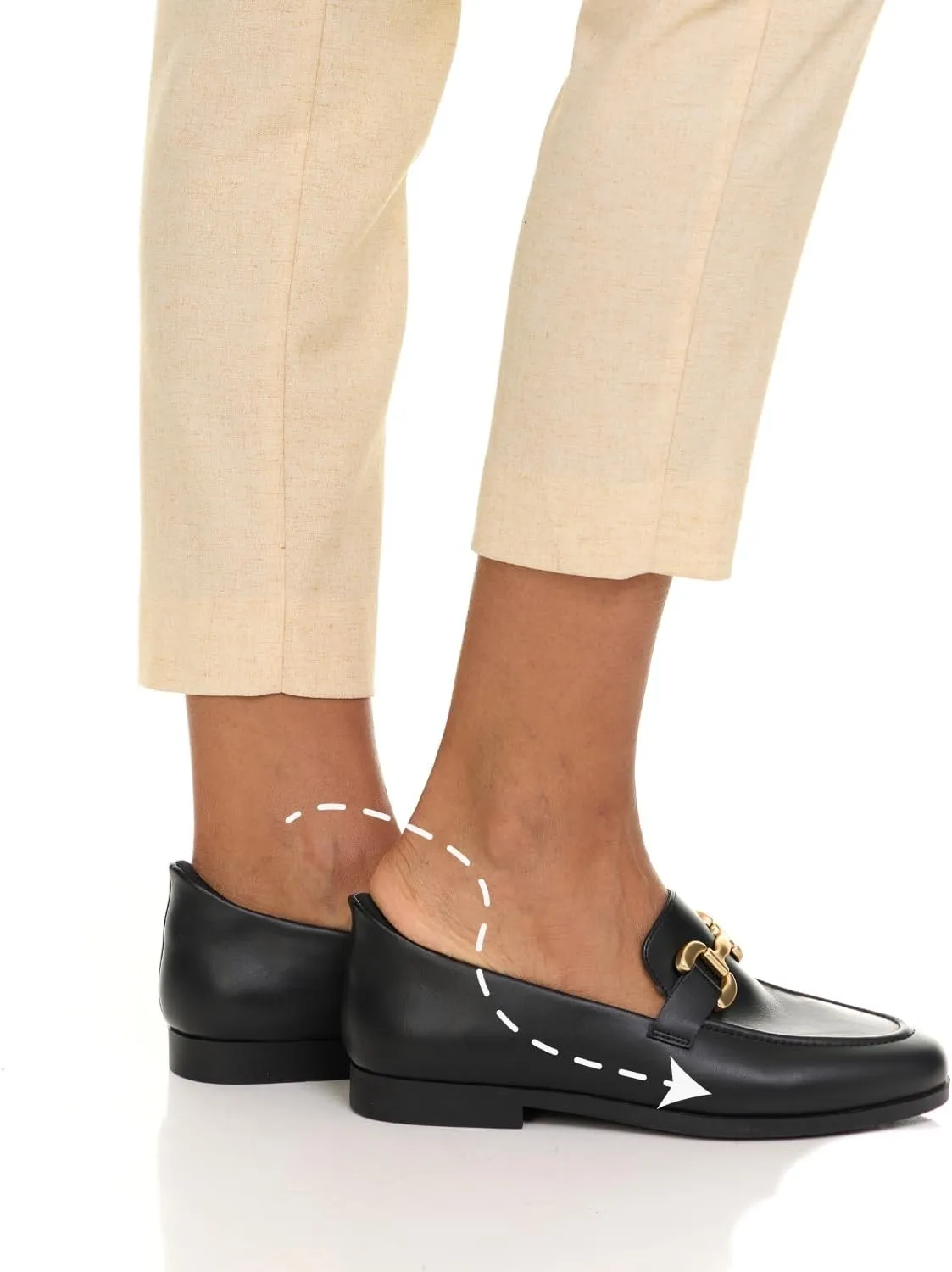 Womens Hands Free Slip On Fashion Classic Casual Comfort Buckle Loafers for Women