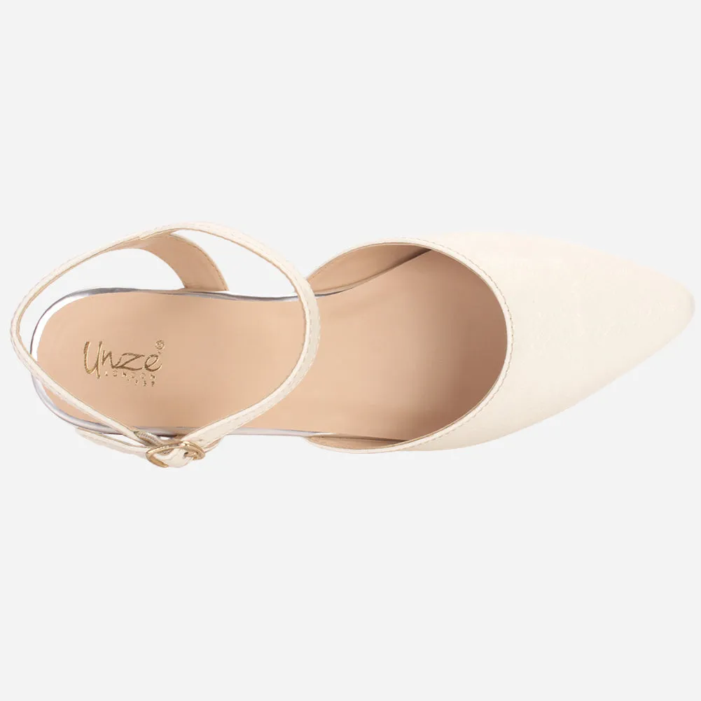 Womens "MONISHA" Pointy Flat Summer Sandals