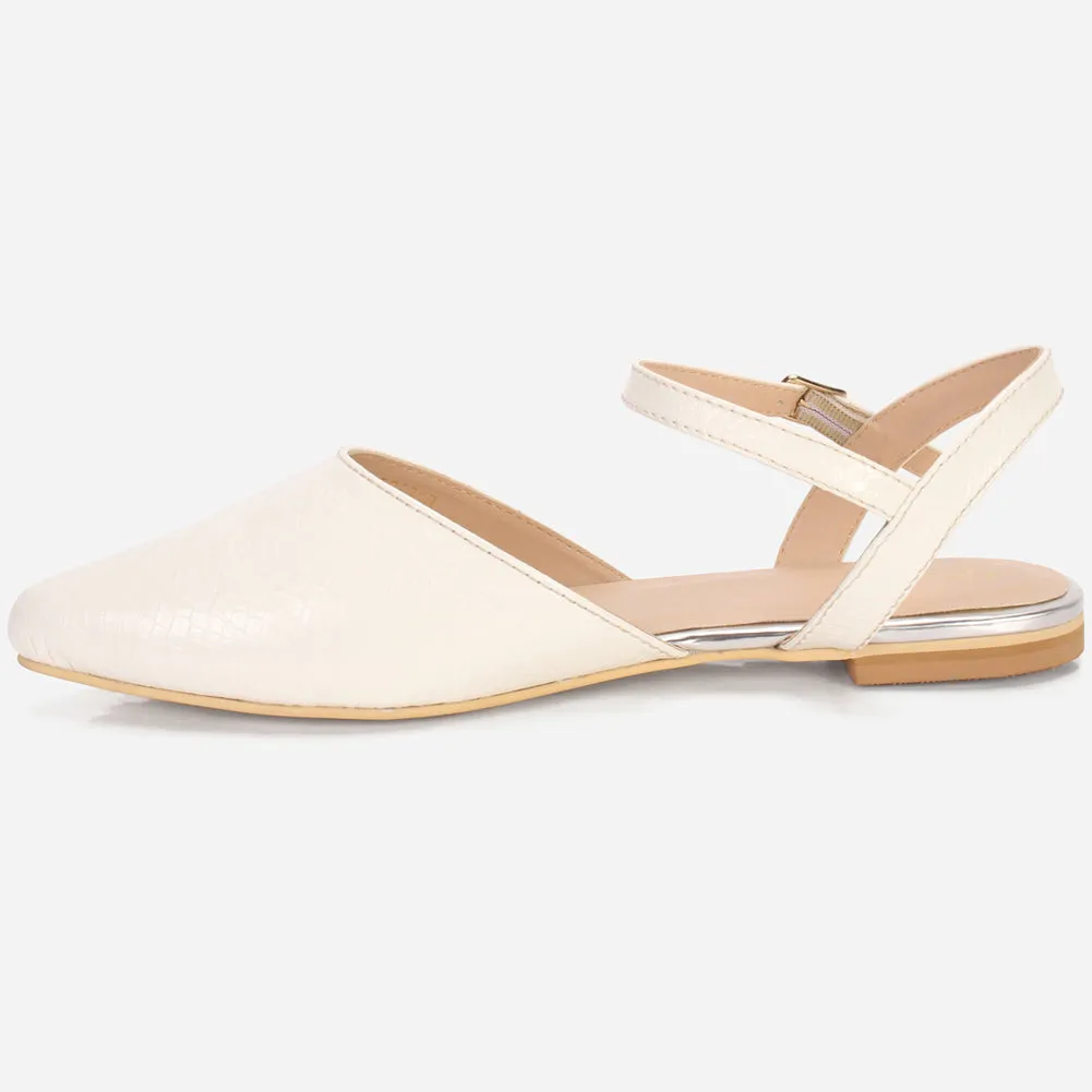 Womens "MONISHA" Pointy Flat Summer Sandals