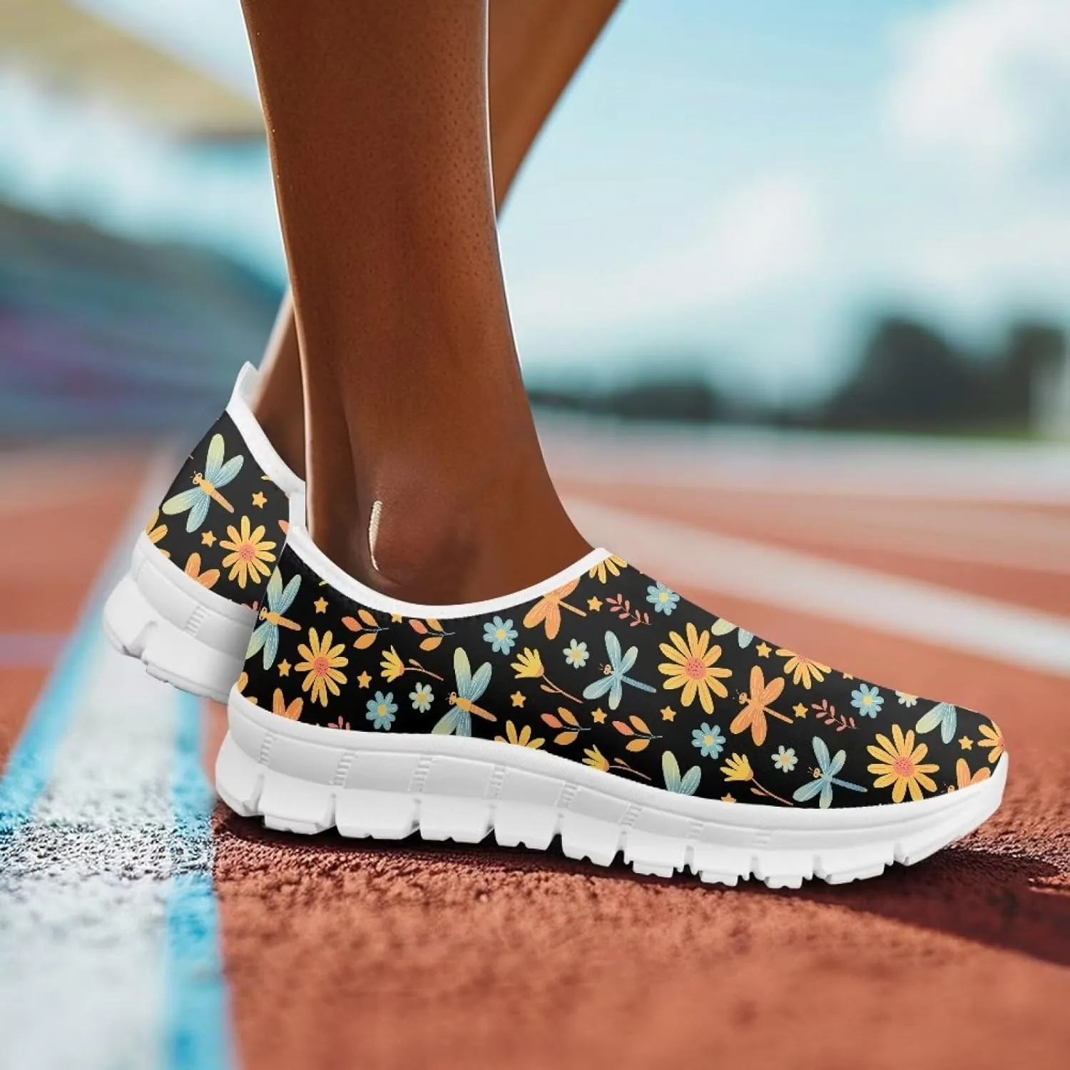 Women's Sneakers Casual Breathable Mesh Tennis Workout Sneakers Hands Free Yoga Walking Shoes for Women US 5.5-11.5