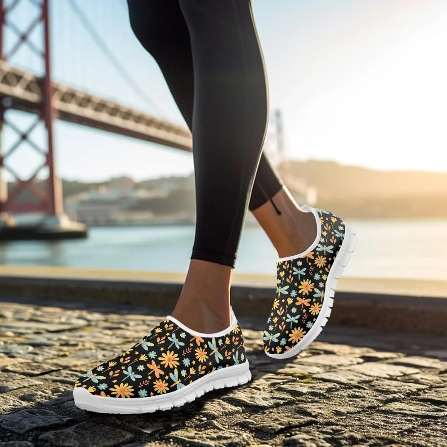 Women's Sneakers Casual Breathable Mesh Tennis Workout Sneakers Hands Free Yoga Walking Shoes for Women US 5.5-11.5