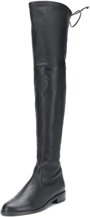 YDN Women Classic Thigh High Closed Round Toe Boots Trendy Low Chunky Heels Over The Knee Party Dress Pumps Suede Shoes