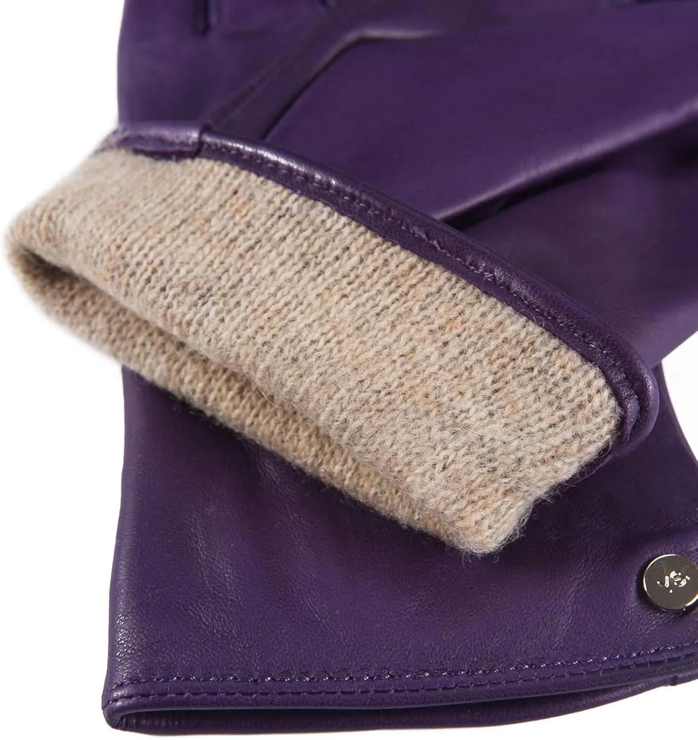 YISEVEN Women's Winter Dress Leather Gloves Touchscreen Wool Lined Flat Design