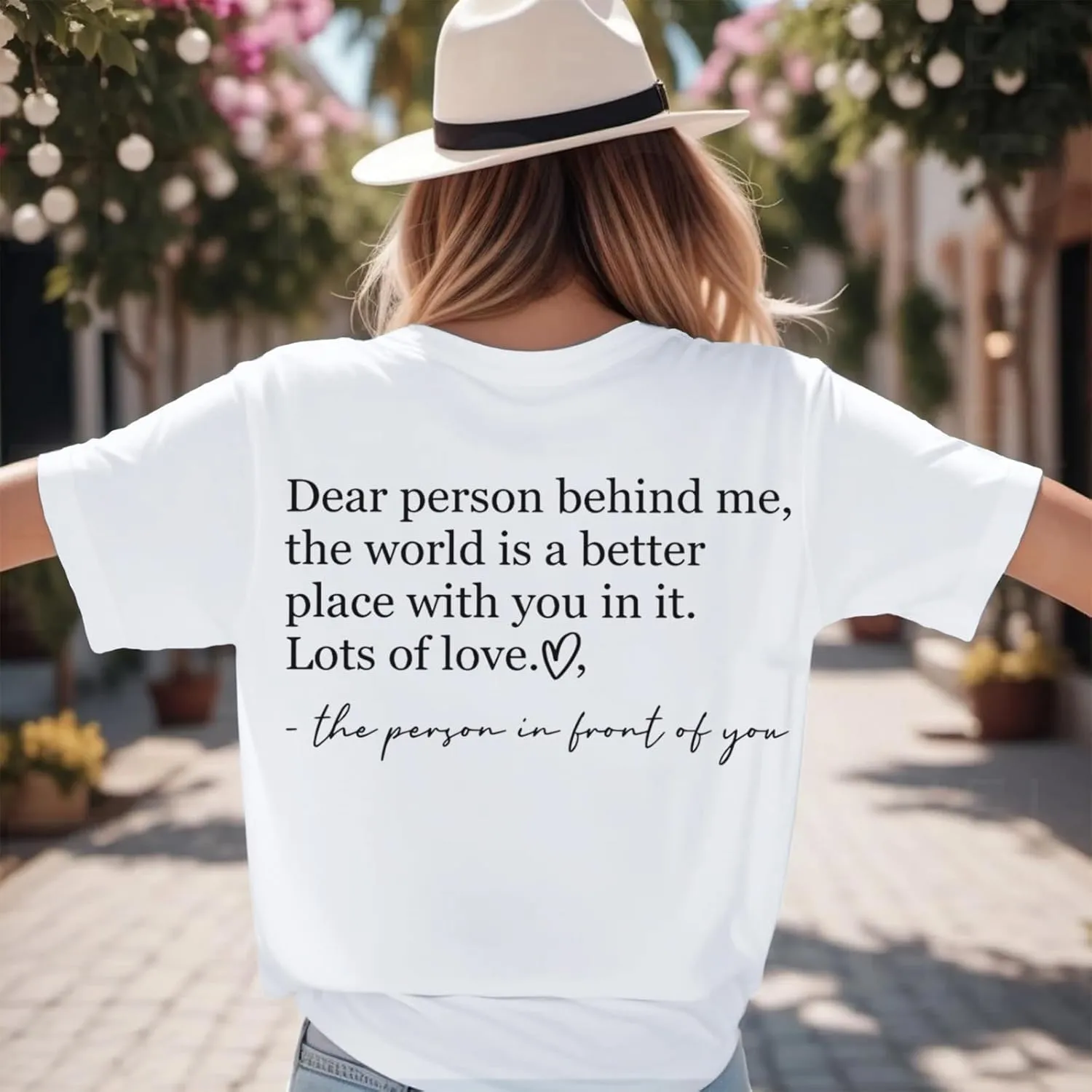You are Enough Dear Person Behind Me Shirt Women Mental Health Matters Inspirational Tshirts Positive Tees Tops