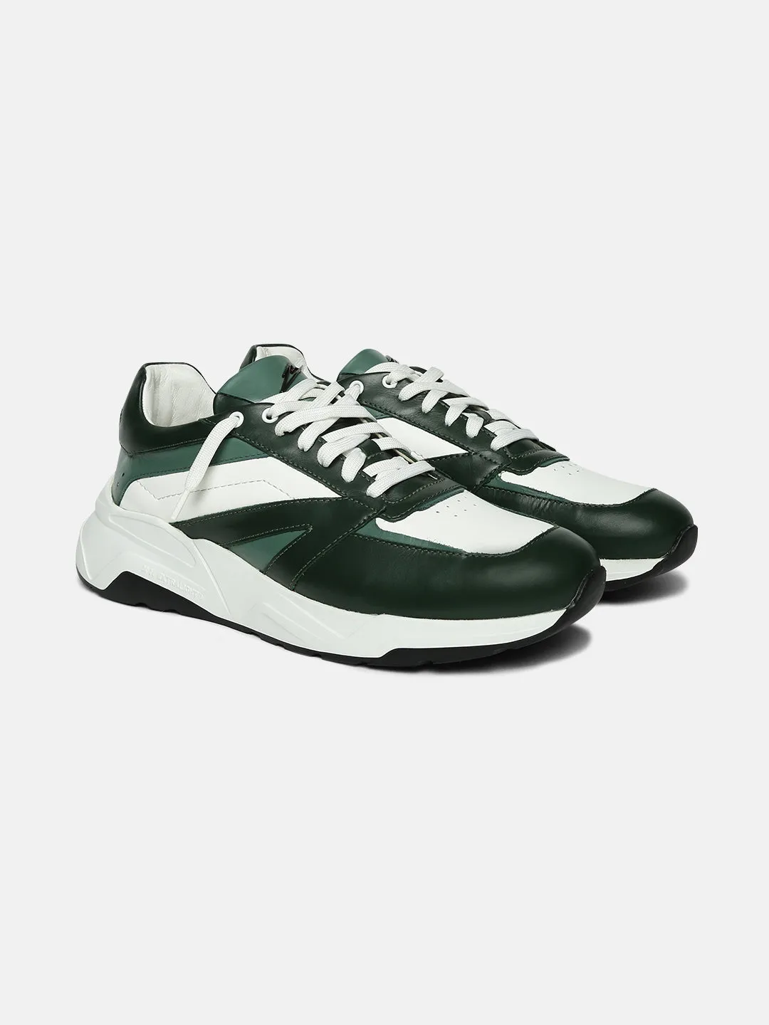ZL VII - GREEN - Green Two-Tone Comfort Sneakers